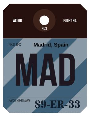 Vintage Bagaj etiketi