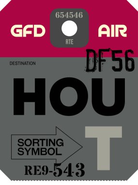 Vintage Bagaj etiketi