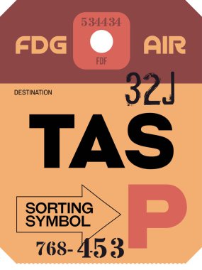 Vintage Bagaj etiketi