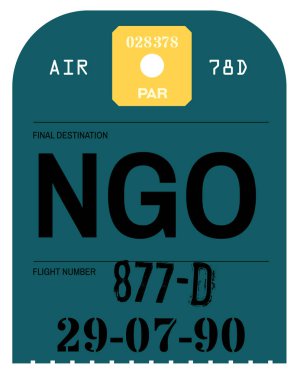 Vintage Bagaj etiketi