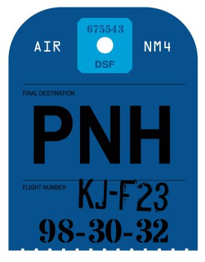 Vintage Bagaj etiketi