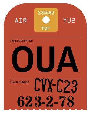 Vintage Bagaj etiketi