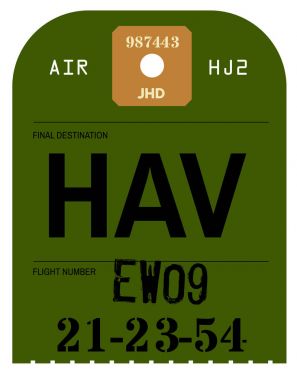 Vintage Bagaj etiketi