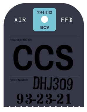 Vintage Bagaj etiketi