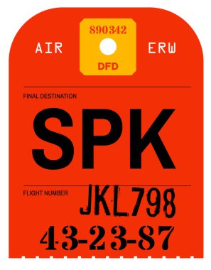 Vintage Bagaj etiketi