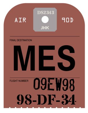 Vintage Bagaj etiketi