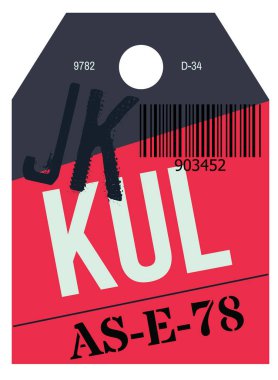 Vintage Bagaj etiketi