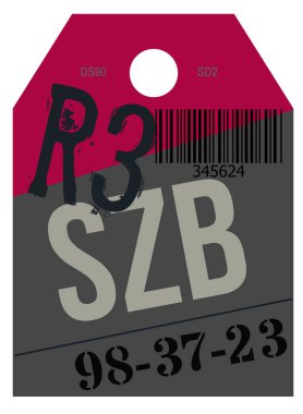 Vintage Bagaj etiketi