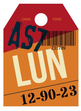 Vintage Bagaj etiketi