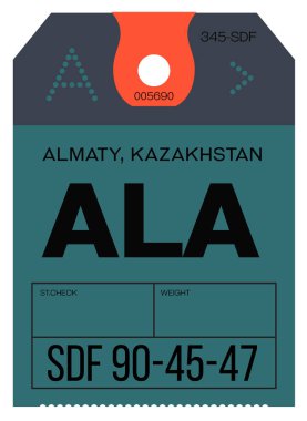 Vintage Bagaj etiketi