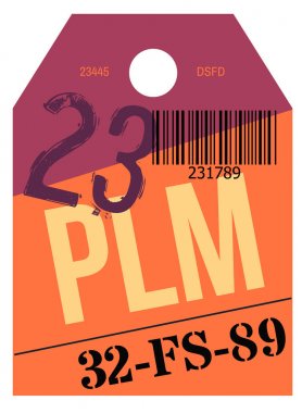 Vintage Bagaj etiketi