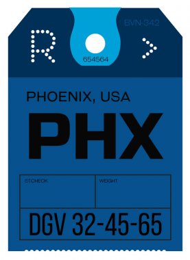 Vintage Bagaj etiketi