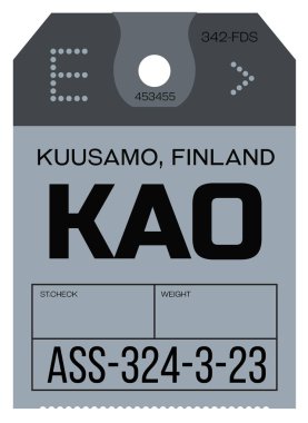 Vintage Bagaj etiketi