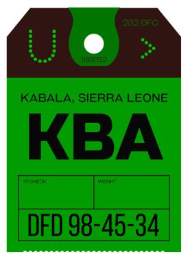 Vintage Bagaj etiketi