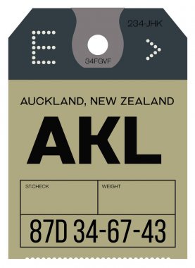 Vintage Bagaj etiketi