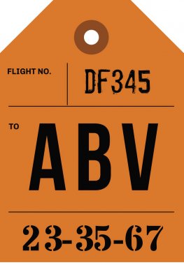 Vintage Bagaj etiketi