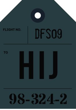 Vintage Bagaj etiketi