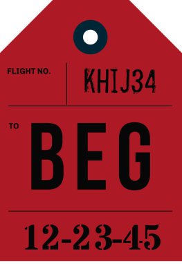 Vintage Bagaj etiketi