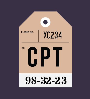 Vintage Bagaj etiketi