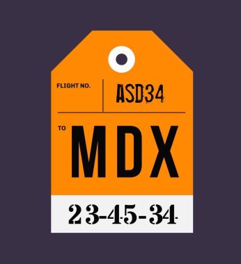 Vintage Bagaj etiketi