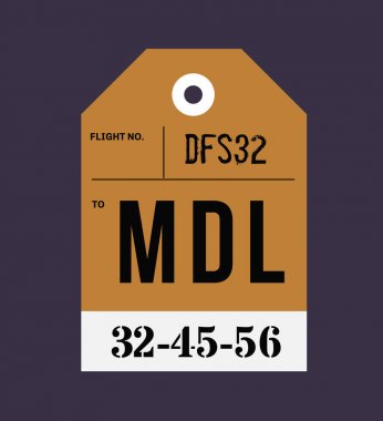 Vintage Bagaj etiketi