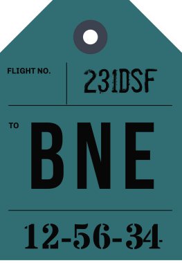 Vintage Bagaj etiketi