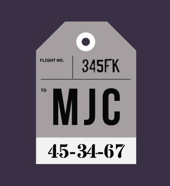 Vintage Bagaj etiketi