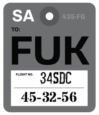 Vintage Bagaj etiketi