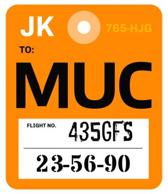 Vintage Bagaj etiketi