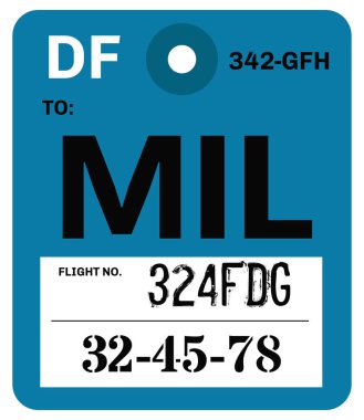 Vintage Bagaj etiketi