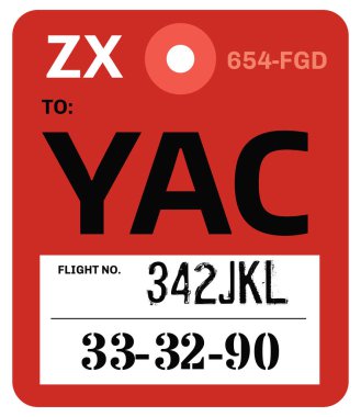 Vintage Bagaj etiketi