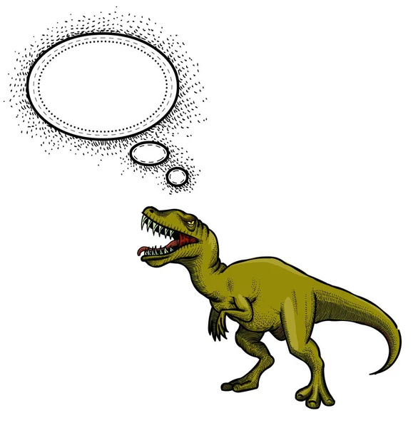 Cartoon image of dinosaur — Stock Vector