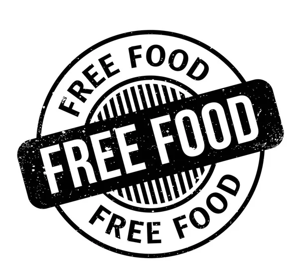 Free Food sello de goma — Vector de stock