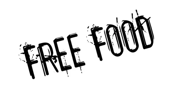 Timbre en caoutchouc alimentaire gratuit — Image vectorielle