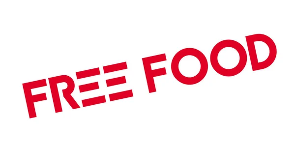 Timbre en caoutchouc alimentaire gratuit — Image vectorielle