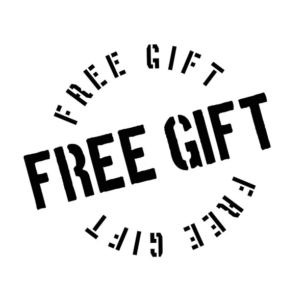 Cadeau gratuit Timbre en caoutchouc — Image vectorielle