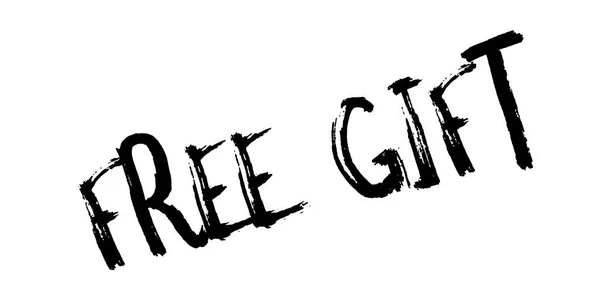 Cadeau gratuit Timbre en caoutchouc — Image vectorielle