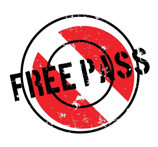 Резиновая марка Free Pass — стоковый вектор