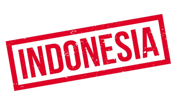 Indonesia Sello de goma — Vector de stock