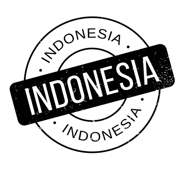 Timbre en caoutchouc Indonésie — Image vectorielle