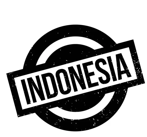 Indonesia Sello de goma — Archivo Imágenes Vectoriales