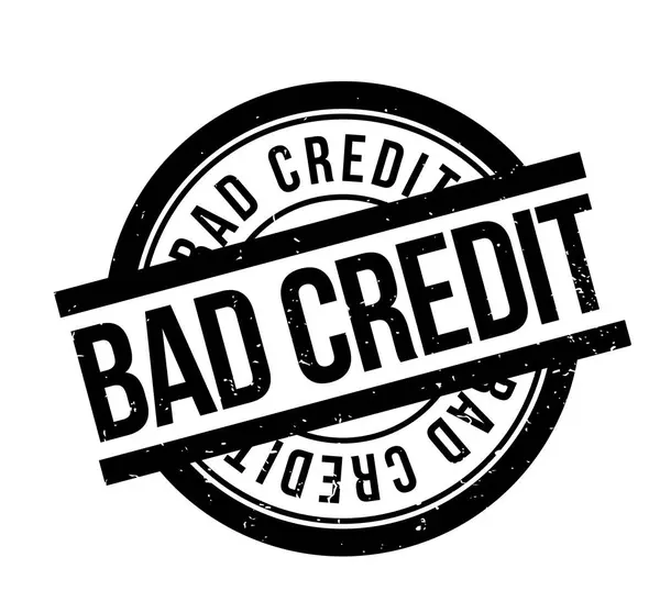 Bad Credit tampon en caoutchouc — Image vectorielle