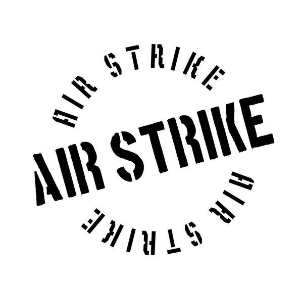 Air Strike rubber stamp