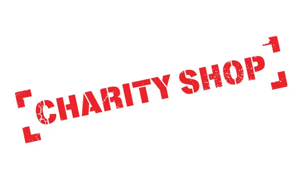 Charity Shop tampon caoutchouc — Image vectorielle