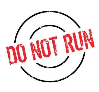 Lastik damgası çalıştırmayın