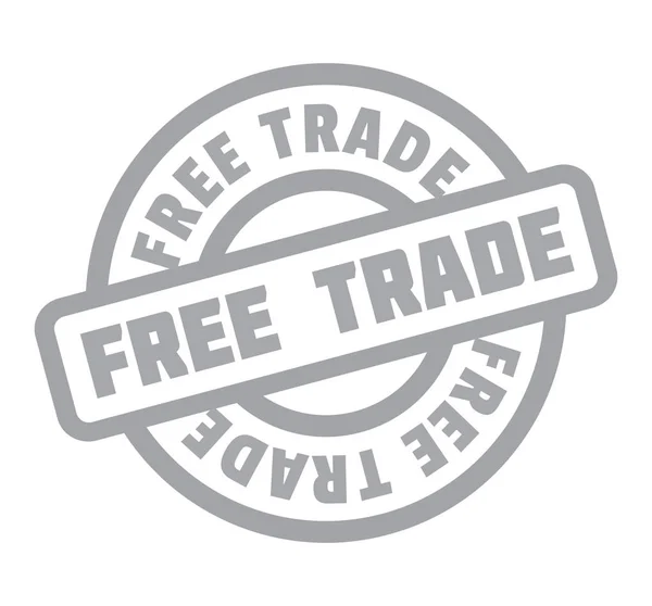 Sello de caucho de libre comercio — Vector de stock