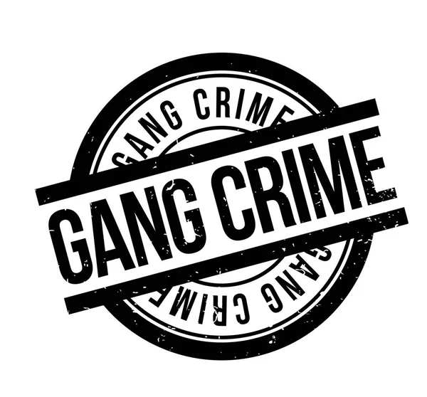 Gang Crime sello de goma — Vector de stock