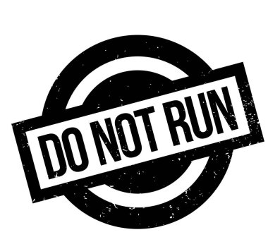 Lastik damgası çalıştırmayın