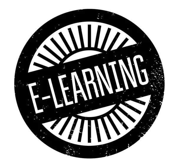 Sello de goma E-Learning — Archivo Imágenes Vectoriales