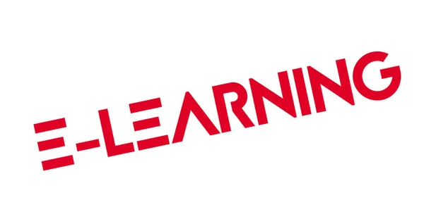 E-Learning pieczątka — Wektor stockowy